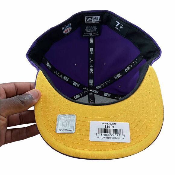 New Era Minnesota Vikings Fitted Hat 7 7/8 - Picture 4 of 4